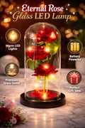 Eternal Rose Glass LED Lamp – Romantic Gift for Valentine's Day &amp; Home Decor